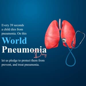World Pneumonia Day flyer