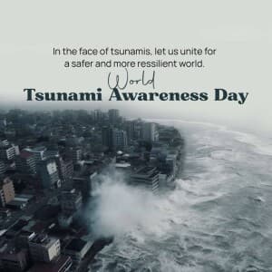 World Tsunami Awareness Day poster