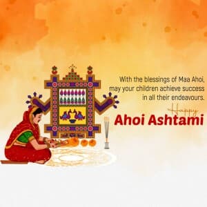 Ahoi Ashtami event poster