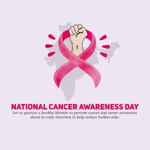 National Cancer Awareness Day graphic