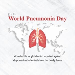 World Pneumonia Day event poster