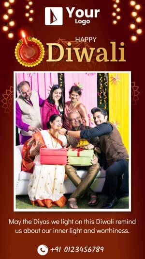 Diwali Wishes Templates facebook ad banner