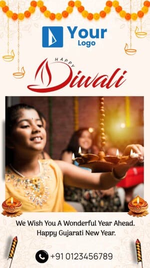 Diwali Wishes Templates Social Media template