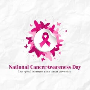 National Cancer Awareness Day flyer
