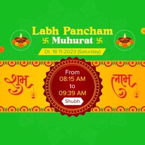 Labh Panchami Muhurat event poster