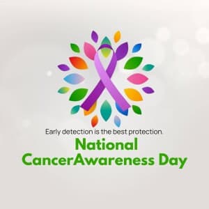 National Cancer Awareness Day event poster