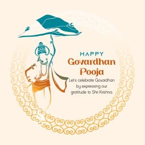 Govardhan Puja event poster