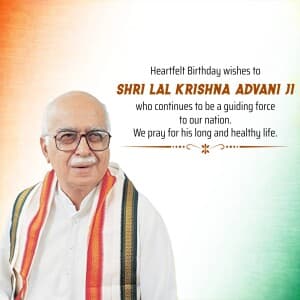 Lal Krishna Advani | Birthday banner