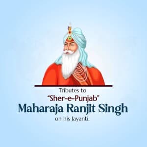 Maharaja Ranjit Singh Jayanti graphic