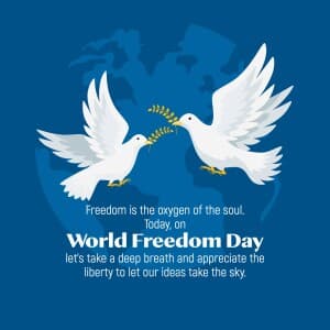 World Freedom Day poster Maker