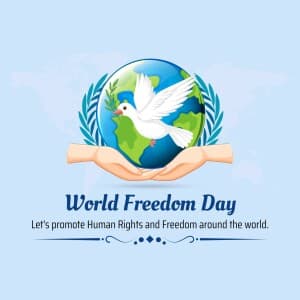 World Freedom Day banner