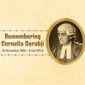 Cornelia Sorabji Jayanti illustration