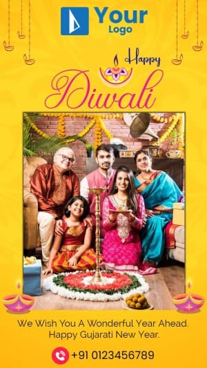 Diwali Wishes Templates Instagram banner