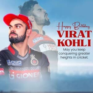 Virat Kohli Birthday banner