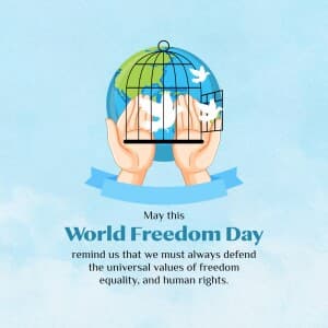 World Freedom Day flyer