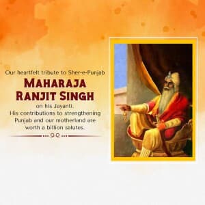 Maharaja Ranjit Singh Jayanti poster