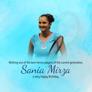Sania Mirza Birthday image