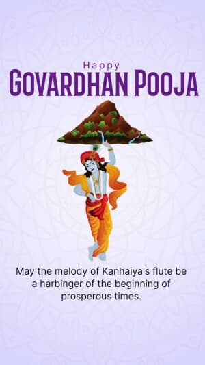 Govardhan Puja Insta story template