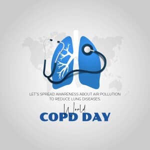 World COPD day whatsapp status poster