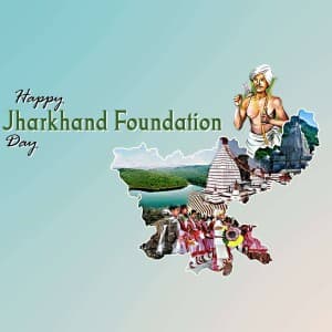 Jharkhand Foundation Day illustration