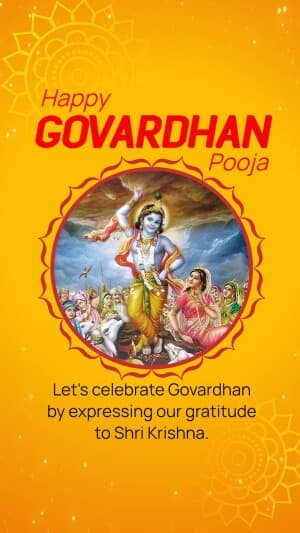 Govardhan Puja Insta story post