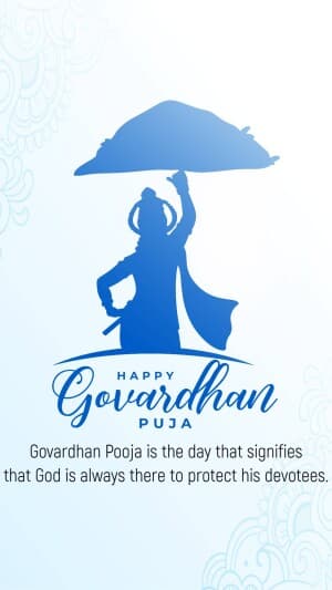 Govardhan Puja Insta story banner