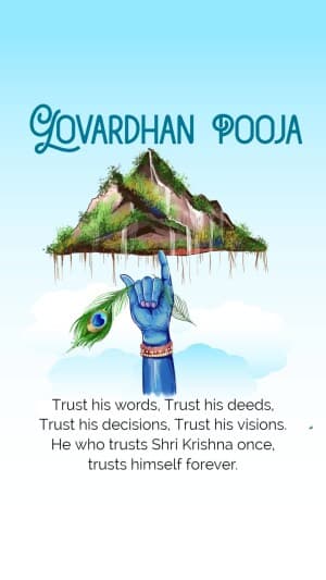 Govardhan Puja Insta story flyer