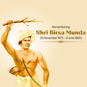 Birsa Munda Jayanti illustration