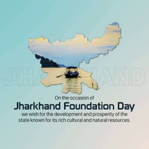 Jharkhand Foundation Day banner