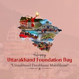 Uttarakhand Foundation Day banner