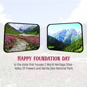 Uttarakhand Foundation Day poster