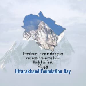Uttarakhand Foundation Day event poster