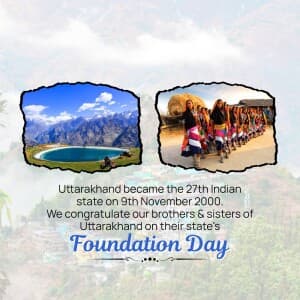Uttarakhand Foundation Day post