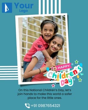Children's day Template greeting image