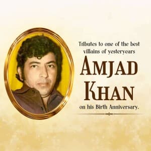 Amjad Khan Jayanti video