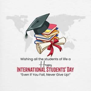 International Students Day marketing flyer