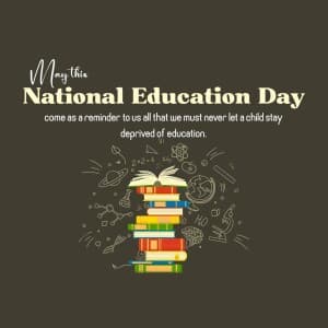 National Education Day event poster