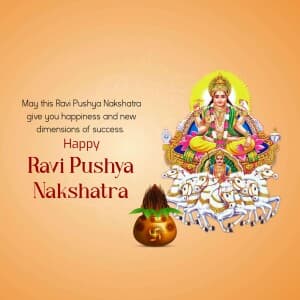 Ravi Pushya Nakshatra banner