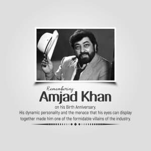 Amjad Khan Jayanti flyer
