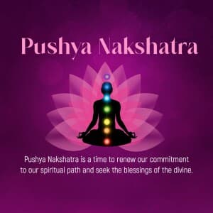 Importance of Pushya Nakshatra facebook ad banner