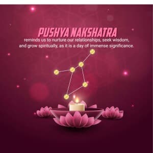 Importance of Pushya Nakshatra banner