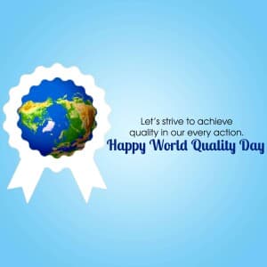 World Quality Day poster