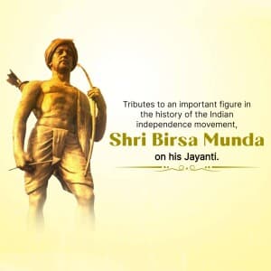 Birsa Munda Jayanti flyer