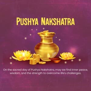 Importance of Pushya Nakshatra template