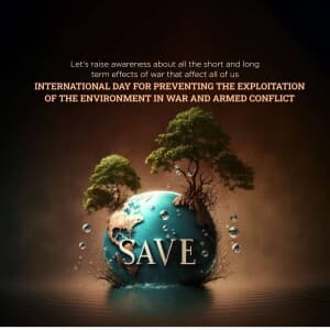 International Day for Saving Environment in War post