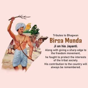 Birsa Munda Jayanti post