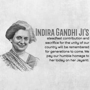 Indira Gandhi Jayanti banner