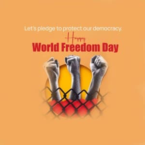 World Freedom Day poster