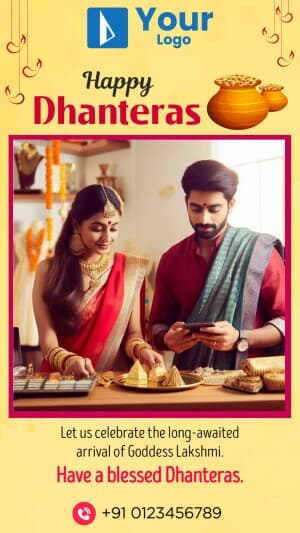 Dhanteras Wishes Templates facebook template