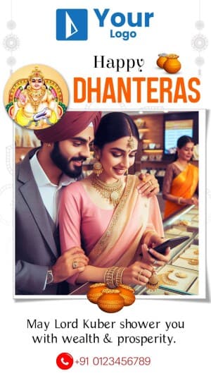 Dhanteras Wishes Templates template